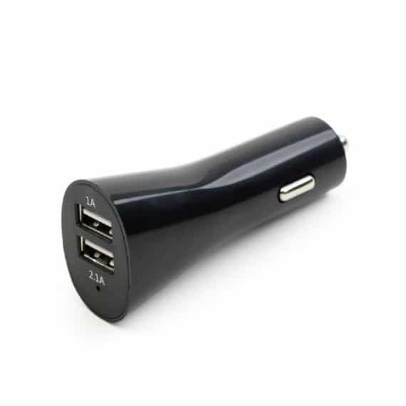 Energenie 2-Port USB Car Charger 2.1A Black