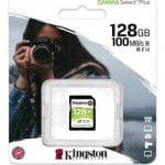 Κάρτα Μνήμης Kingston SDXC 128GB Canvas Select Plus UHS-I Class 10 U3 V30
