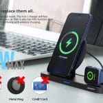 Rockrose Wireless Charging Pad (Qi) Μαύρο (Airwave Max 3in1)
