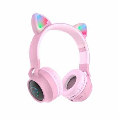 Hoco W27 αυτιά γάτας wireless ακουστικά, ροζ
