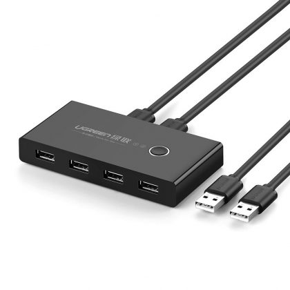 Ugreen 4x USB 2.0 HUB για διαμοιρασμό 4 συσκευών, μαύρο (30767)