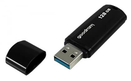 GOODRAM USB Flash Drive UMΜ3 1280K0R11, 128GB, USB 3.0, μαύρο
