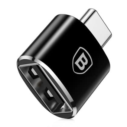 Baseus USB σε USB Type-C αντάπτορας OTG Μαύρο (CATOTG-01)