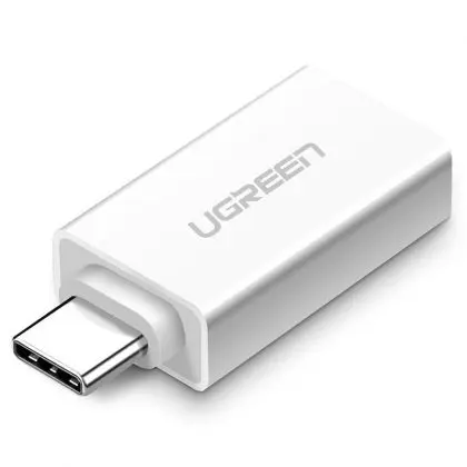 Ugreen αντάπτορας OTG USB 3.0 (θηλυκό) σε USB Type C (αρσενικό) Λευκό (30155)