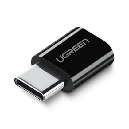 Ugreen αντάπτορας micro USB σε USB Type C OTG, Μαυρό (30391)