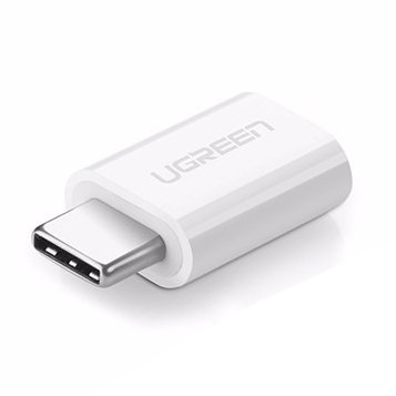 Ugreen αντάπτορας micro USB σε USB Type C OTG, Λευκό (30154)
