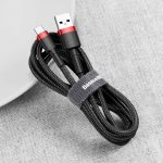 Baseus Kαλώδιο Cafule USB / USB-C 3m (Mαύρο-Κόκκινο) (CATKLF-U91) - Image 6
