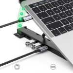 Ugreen X-Kit foldable laptop stand HUB USB Type C - 2x USB 3.2 Gen 1 / HDMI 4K 30 Hz 3D / SD and microSD card reader black (80551) - Image 3