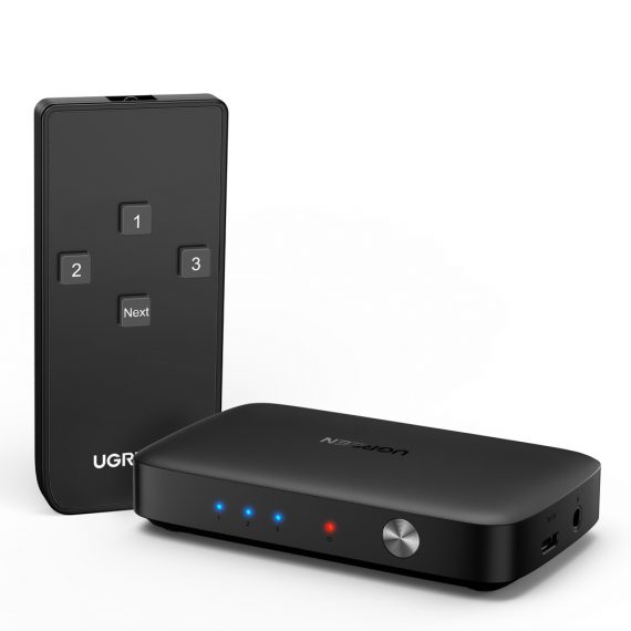 Ugreen switch splitter switch HDMI - 3x HDMI 4K 30Hz Μαύρο (CM332 80125)