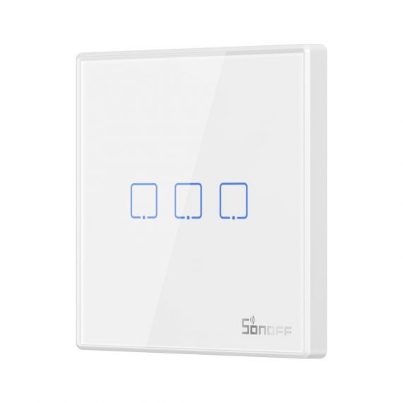 Sonoff T2EU3C-RF Ασύρματος Τριπλός Διακόπτης αφής 433MHz (Λευκό) (M0802030011)