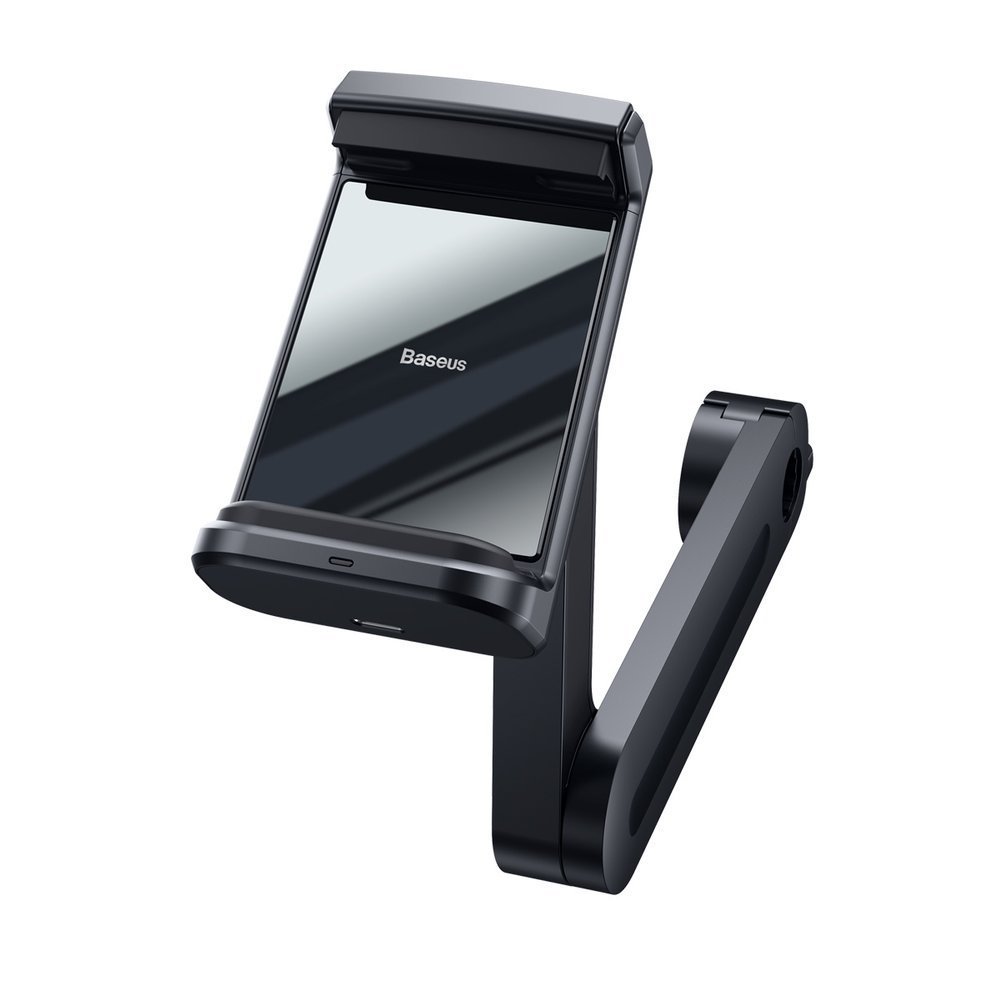 Baseus car headrest phone holder with built-in 15 W Qi wireless charger black (WXHZ-01) - Image 4
