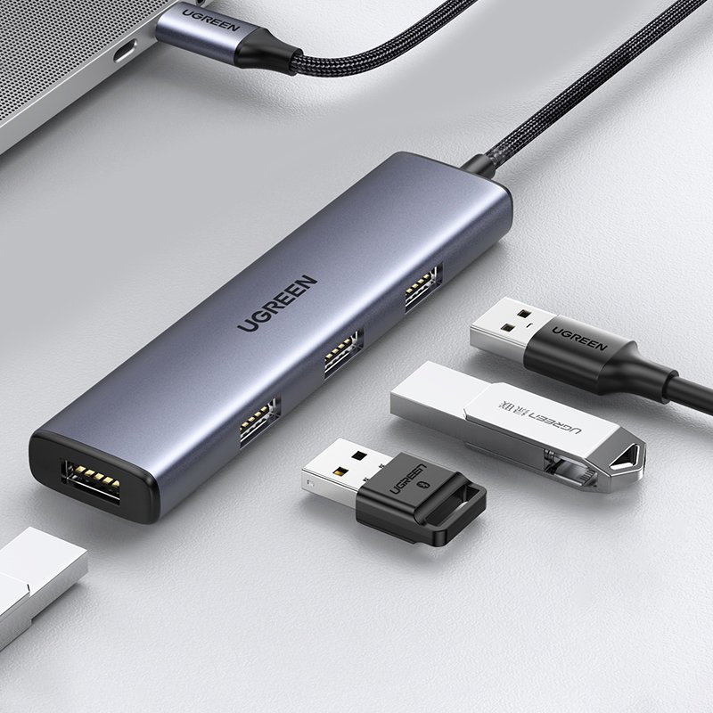 Ugreen HUB USB Type C splitter - 4x USB 3.2 Gen 1 Ασημένιο (CM473 20841) - Image 6