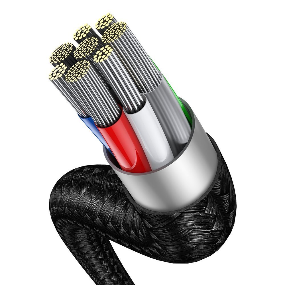 Baseus Flash Series 2in1 USB Typ C - USB Typ C / Lightning fast charging cable Power Delivery Quick Charge 100 W 1,2 m black (CA1T2-F01) - Image 4