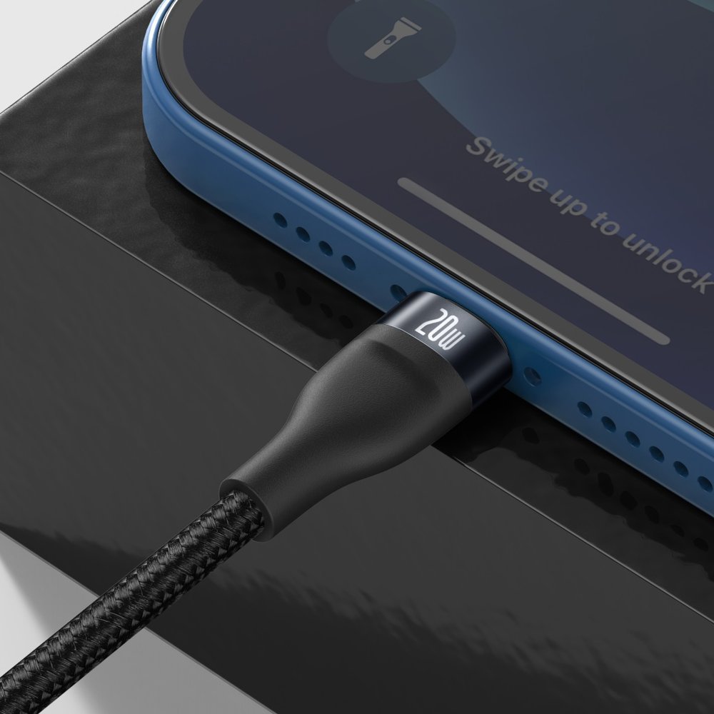 Baseus Flash Series 2in1 USB Typ C - USB Typ C / Lightning fast charging cable Power Delivery Quick Charge 100 W 1,2 m black (CA1T2-F01) - Image 9