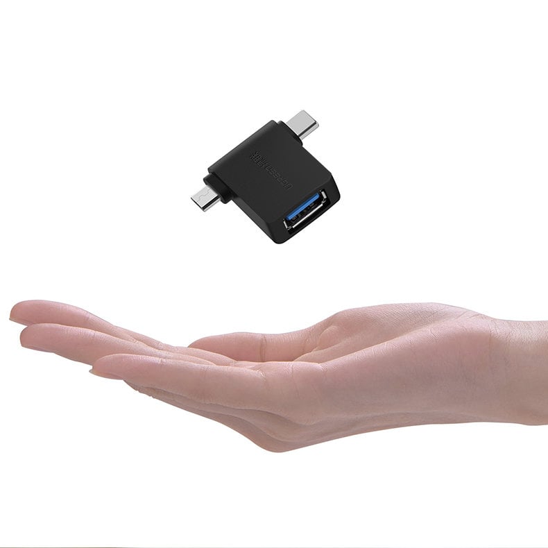 Ugreen adapter OTG USB USB 3.2 Gen 1 (5Gbps) - USB Type C / micro USB Μαύρο (30453) - Image 11