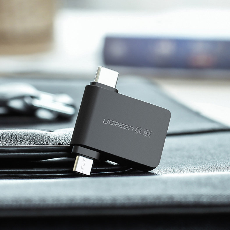 Ugreen adapter OTG USB USB 3.2 Gen 1 (5Gbps) - USB Type C / micro USB Μαύρο (30453) - Image 12
