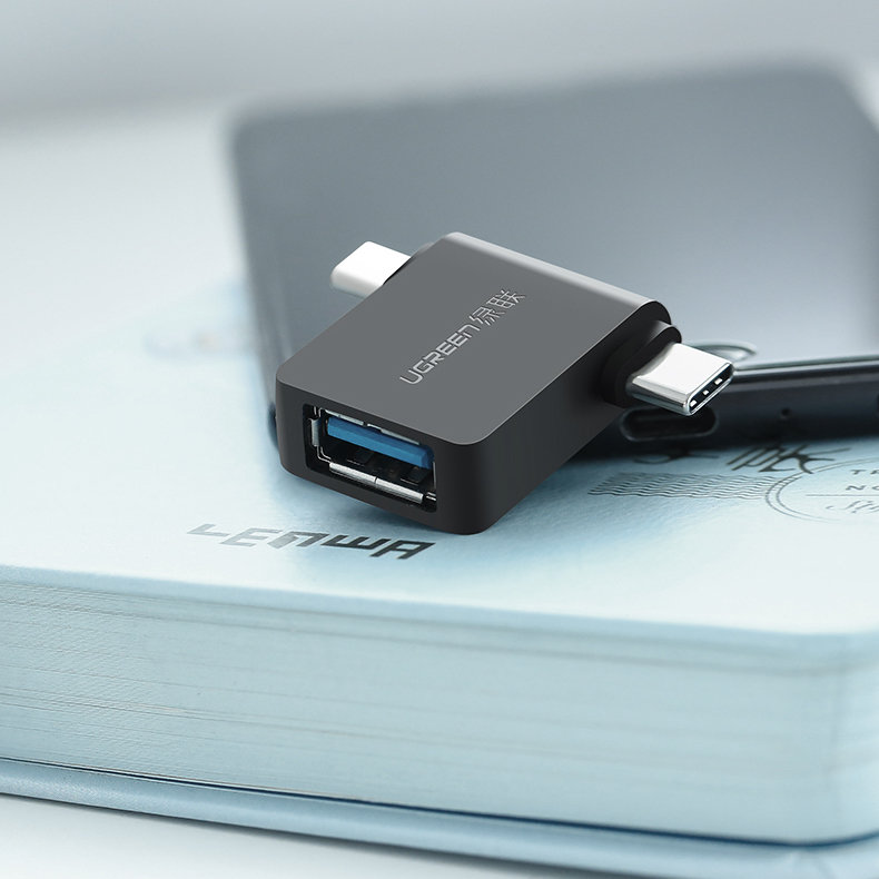 Ugreen adapter OTG USB USB 3.2 Gen 1 (5Gbps) - USB Type C / micro USB Μαύρο (30453) - Image 14