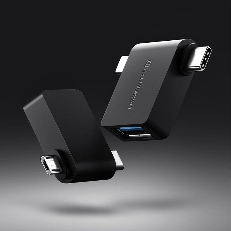 Ugreen adapter OTG USB USB 3.2 Gen 1 (5Gbps) - USB Type C / micro USB Μαύρο (30453) - Image 2