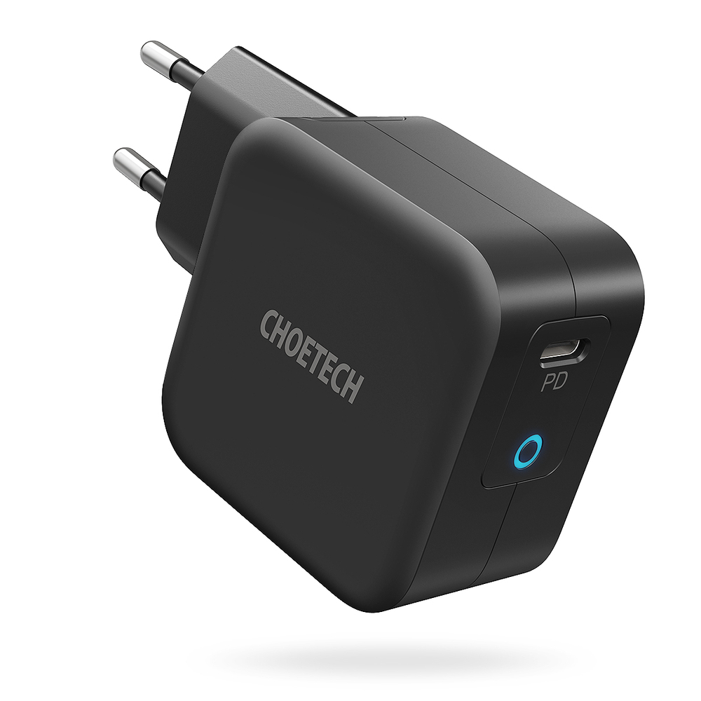 Choetech GaN USB Type C wall charger 61W Power Delivery black (Q6006) - Image 2