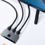 Baseus bi-directional switch splitter switcher HDMI - 2x HDMI 4K / 30 Hz gray (CAHUB-BC0G) - Image 16