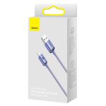 Baseus Crystal Shine Series cable USB cable for fast charging and data transfer USB Type A - USB Type C 100W 1.2m purple (CAJY000405) - Image 5