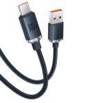 Baseus Crystal Shine Series cable USB cable for fast charging and data transfer USB Type A - USB Type C 100W 1.2m purple (CAJY000405) - Image 12