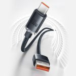 Baseus Crystal Shine Series cable USB cable for fast charging and data transfer USB Type A - USB Type C 100W 1.2m purple (CAJY000405) - Image 13