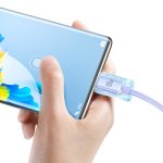 Baseus Crystal Shine Series cable USB cable for fast charging and data transfer USB Type A - USB Type C 100W 1.2m purple (CAJY000405) - Image 3