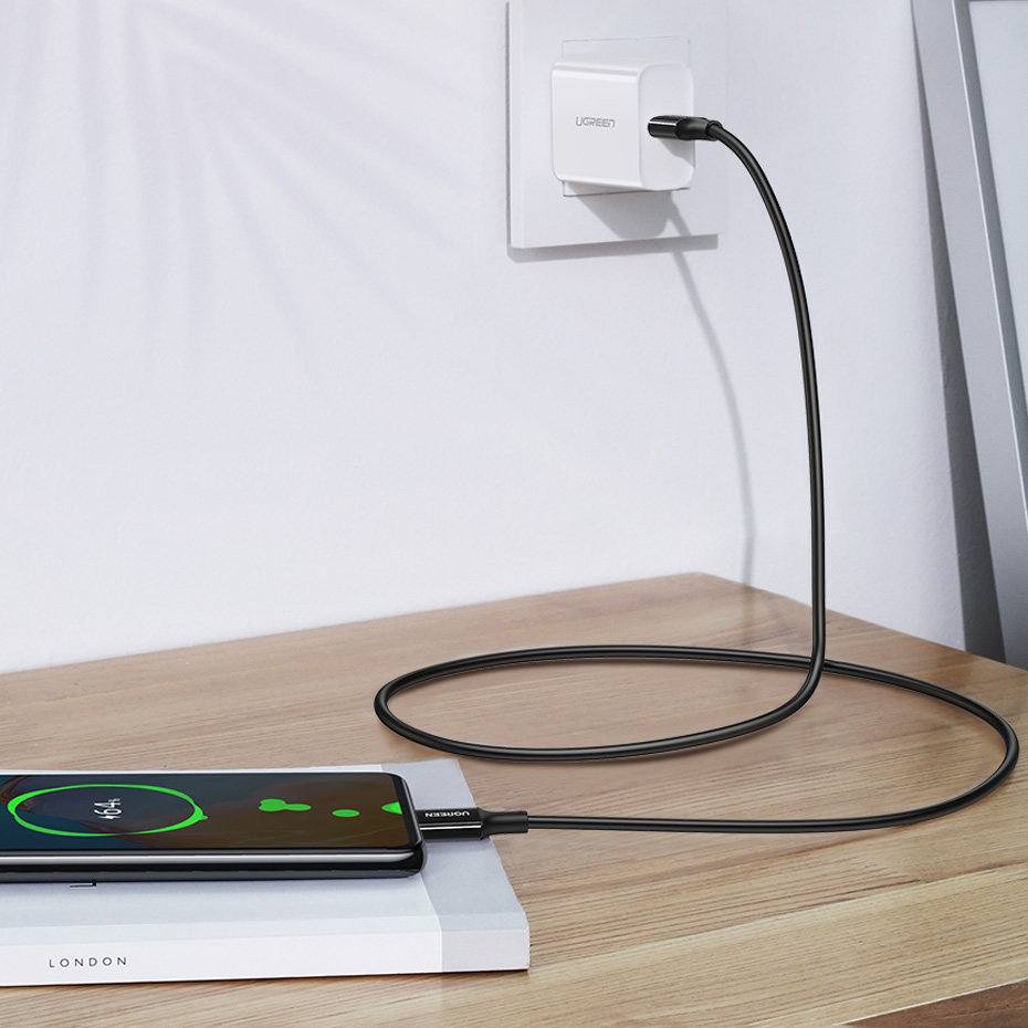 Ugreen cable USB Type C (male) to Type C (male) cable 1m white (US300) - Image 7