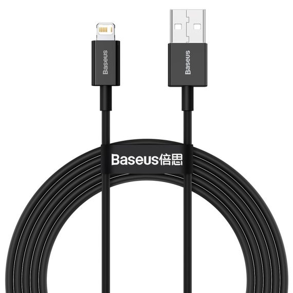 Baseus Superior καλώδιο USB - Lightning 2m (Μαύρο) (CALYS-C01)