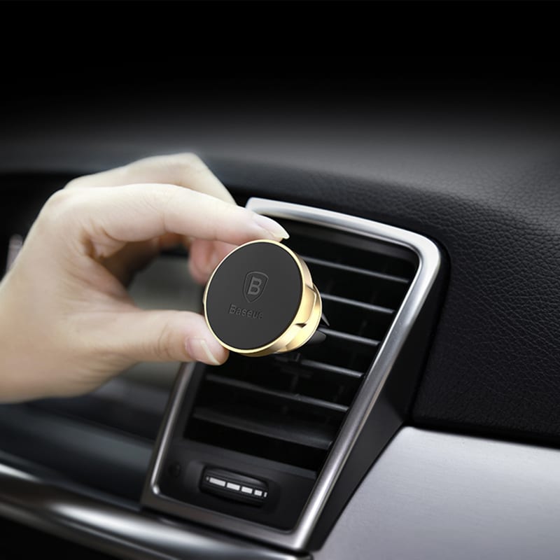Baseus Small Ears Series Magnetic Air Vent Car Mount Μαύρο (SUER-A01) - Image 8