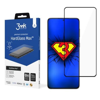3MK HardGlass Max Sam S906 S22 + black / black FullScreen Glass