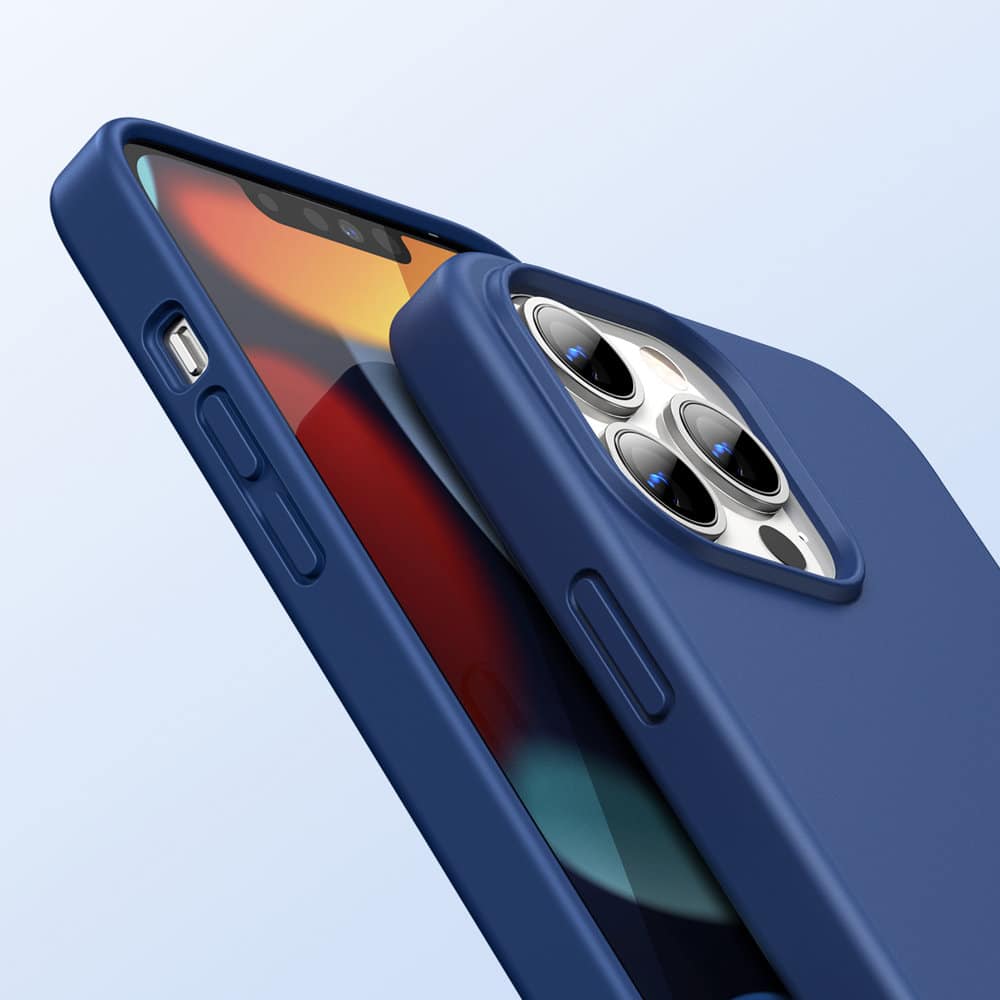 Ugreen Protective Silicone Case rubber - θήκη για Apple iPhone 13 Pro - Μπλε - Image 2