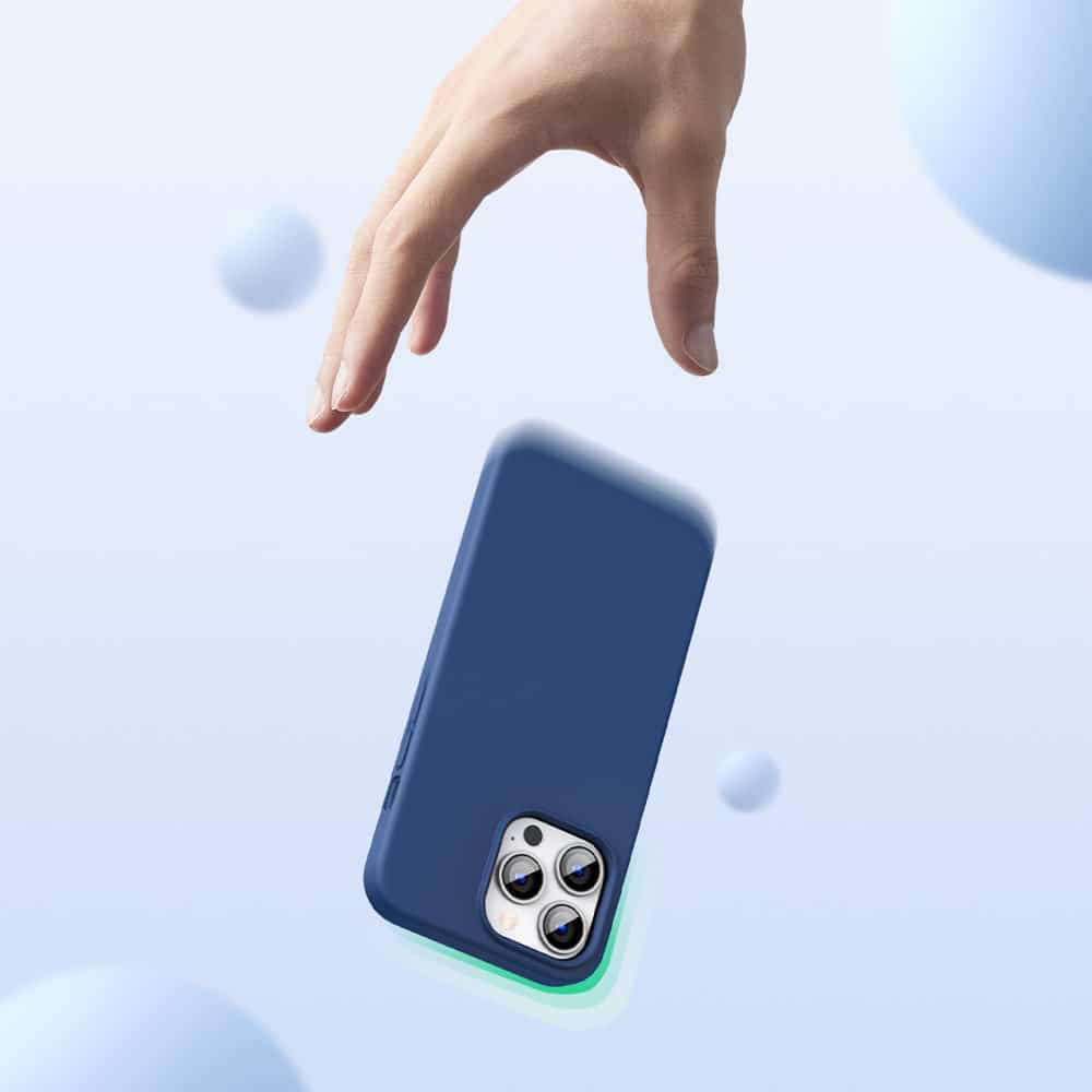 Ugreen Protective Silicone Case rubber - θήκη για Apple iPhone 13 Pro - Μπλε - Image 3