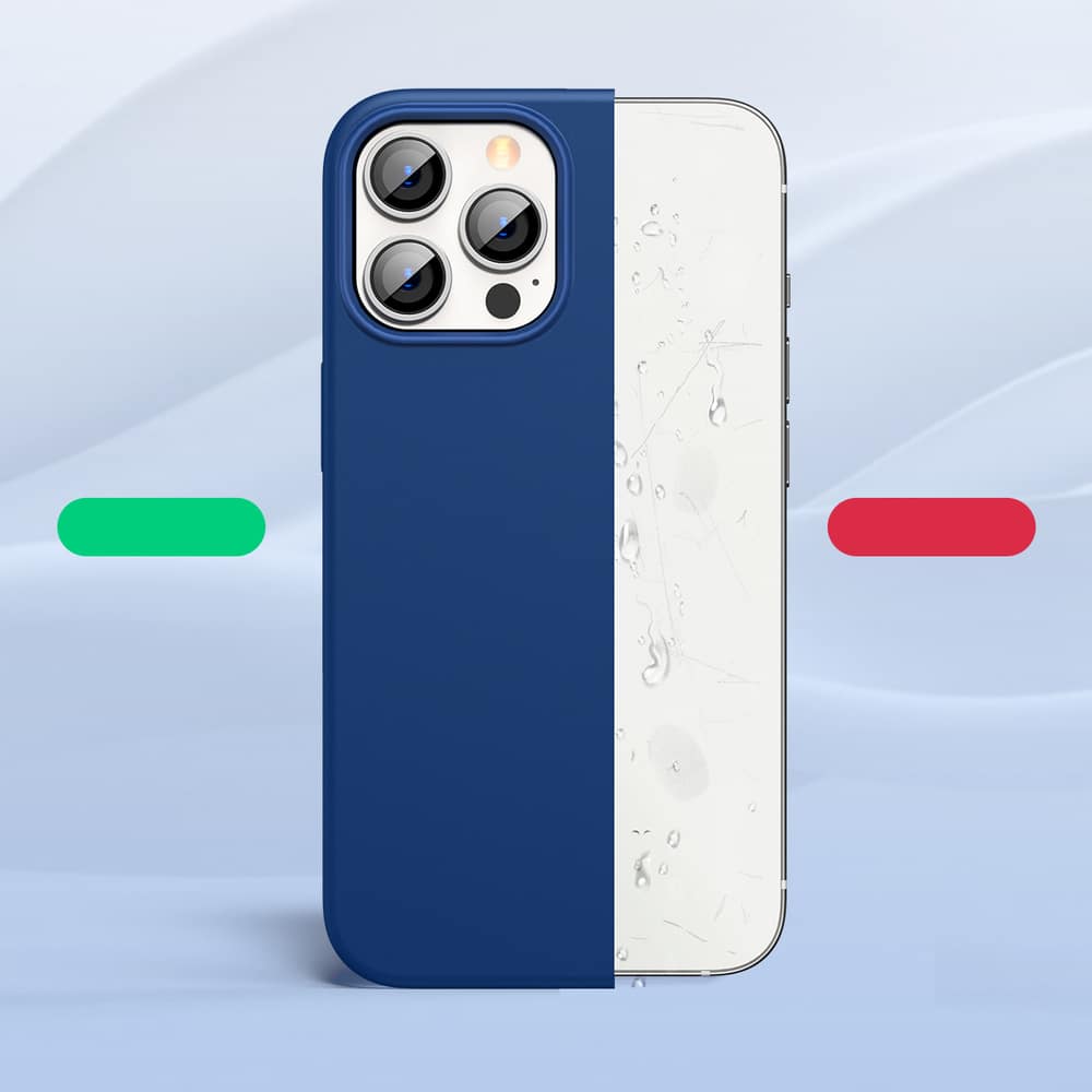 Ugreen Protective Silicone Case rubber - θήκη για Apple iPhone 13 Pro - Μπλε - Image 4