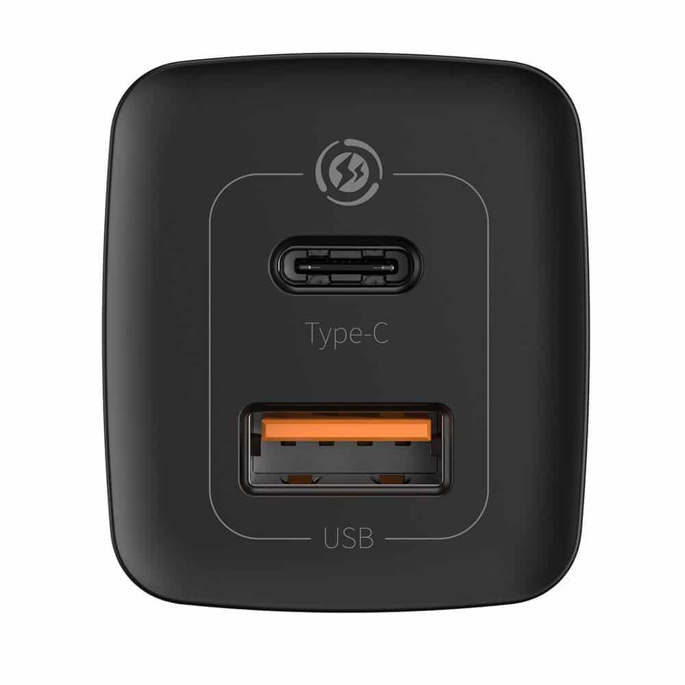 Baseus GaN2 Lite Φορτιστής Fast 65W USB / USB Type C, Μαύρος (CCGAN2L-B01) - Image 3