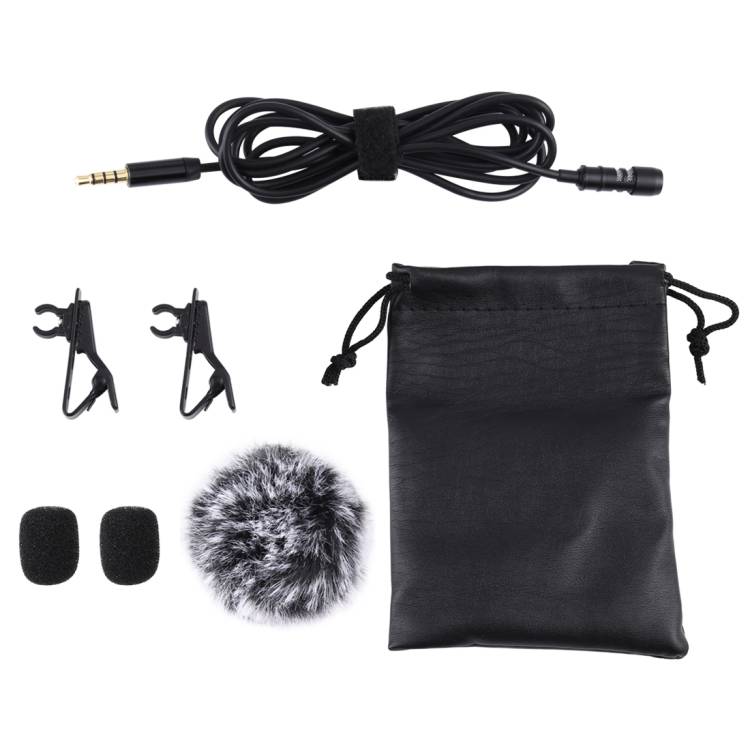 Puluz Jack Lavalier Wired Condenser μικρόφωνο 1.5m jack 3.5mm PU424 - Image 3