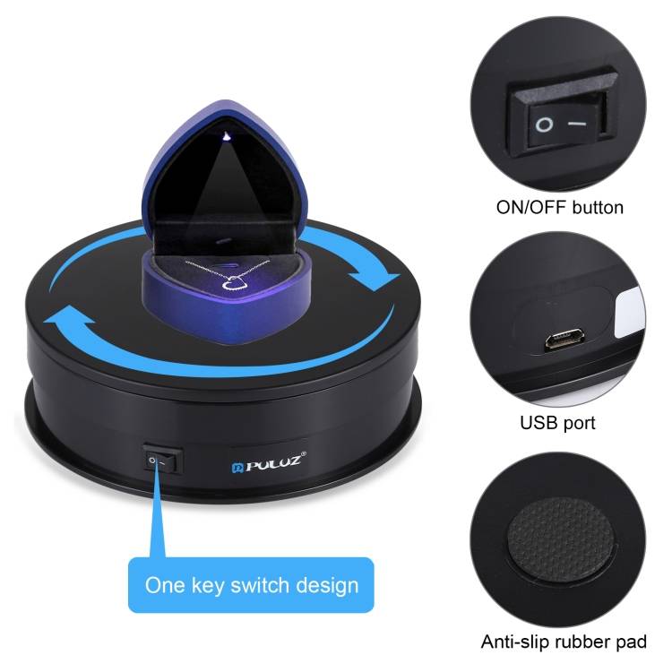 Puluz Περιστρεφόμενη ηλεκτρονική βάση 360 15cm PU3048B - Image 3