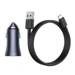 Baseus Golden Contactor Pro car charger, USB + USB-C, QC4.0+, PD, SCP, 40W (gray) - Image 2