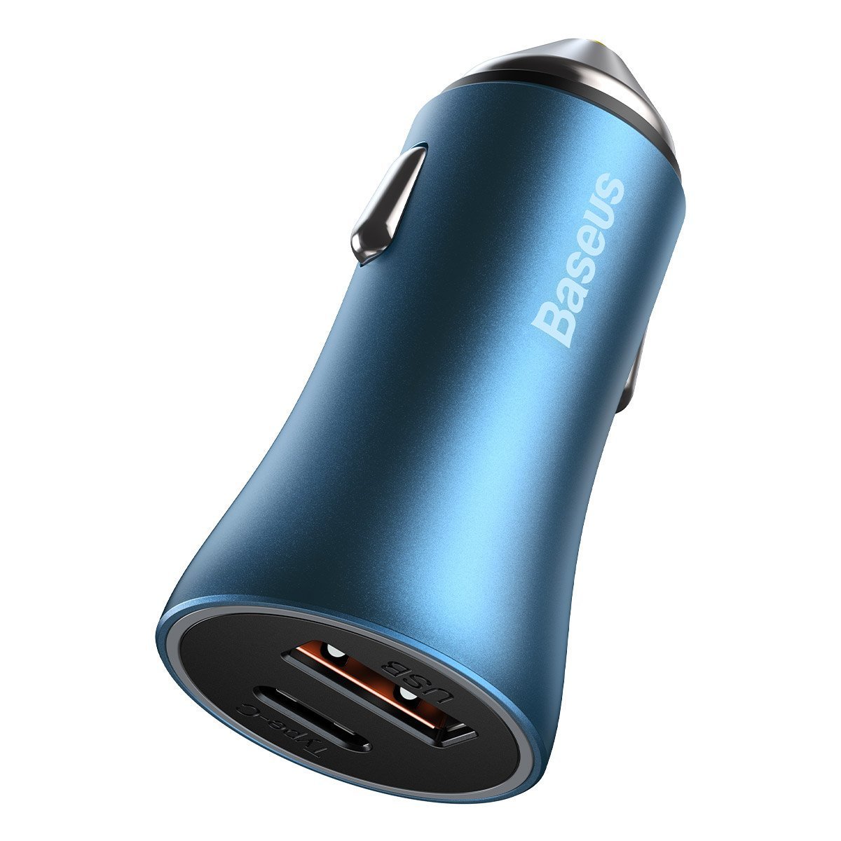 Baseus Golden Contactor Pro car charger, USB + USB-C, QC4.0+, PD, SCP, 40W (blue) + USB-C - Lightning cable 1m (blue) - Image 6