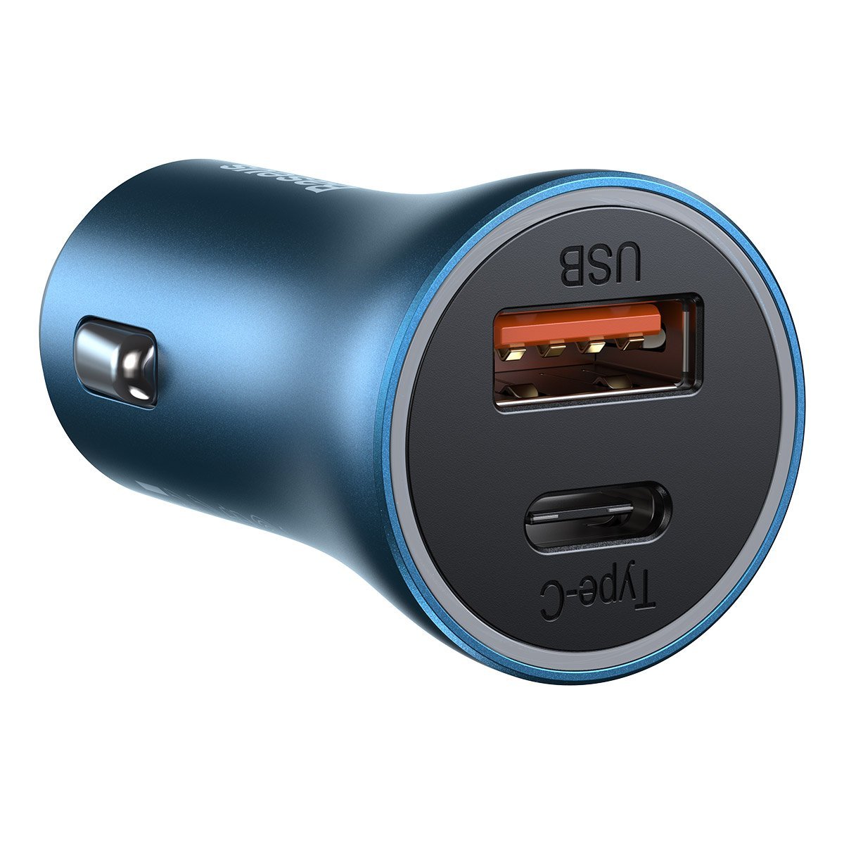Baseus Golden Contactor Pro car charger, USB + USB-C, QC4.0+, PD, SCP, 40W (blue) + USB-C - Lightning cable 1m (blue) - Image 4