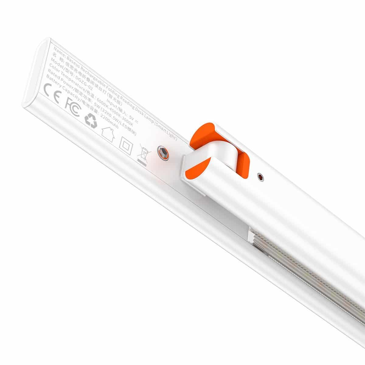 Baseus Smart Eye folding desk lamp rechargeable (white) - Image 5