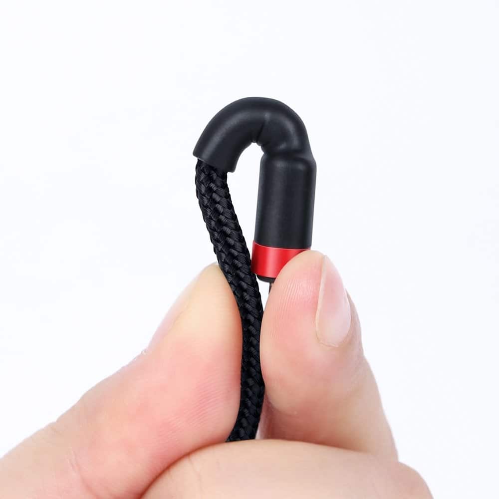 Baseus Cafule Καλώδιο Durable Nylon Cord USB-C PD / USB-C PD PD2.0 60W 20V 3A QC3.0 2M Μαύρο-Κόκκινο (CATKLF-H91) - Image 2