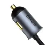 Baseus Share Together car charger 2x USB / 2x USB Type C 120W PPS Quick Charge Power Delivery gray (CCBT-A0G) - Image 8