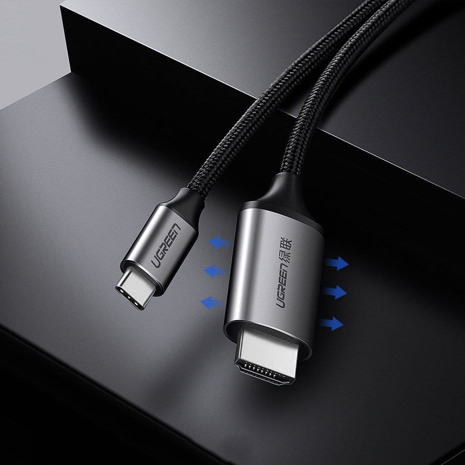 Ugreen cable HDMI cable - USB Type C 4K 60 Hz 1.5 m Μαύρο-Γκρί (MM142 50570) - Image 12