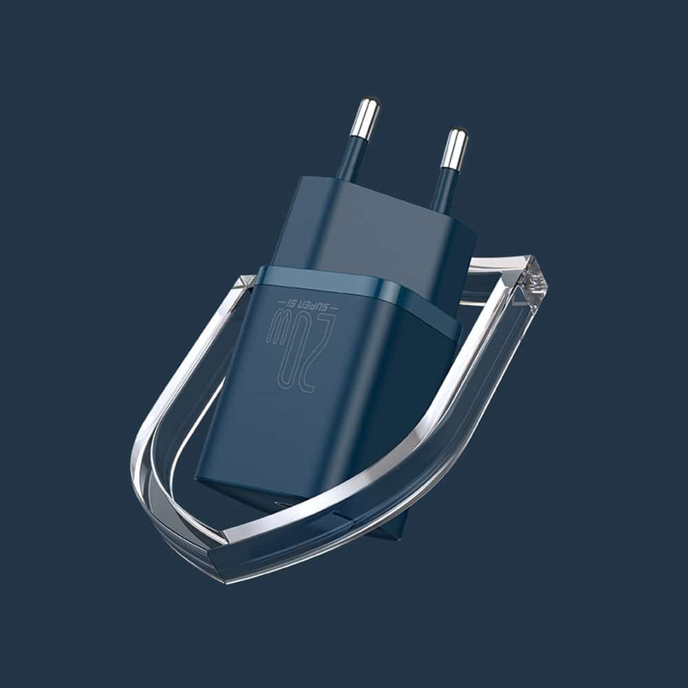 Baseus Super Si 1C fast charger USB Type C 20W Power Delivery + USB Type C - Lightning cable 1m blue (TZCCSUP-B03) - Image 14