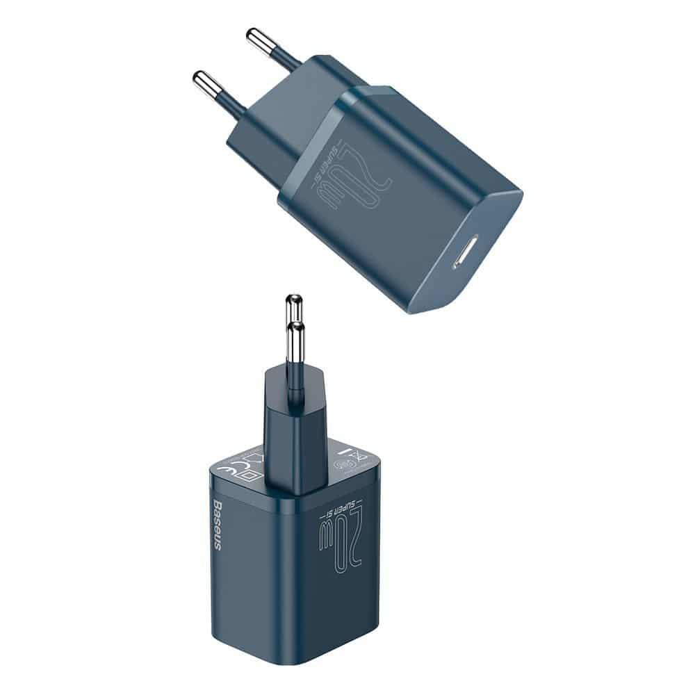 Baseus Super Si 1C fast charger USB Type C 20W Power Delivery + USB Type C - Lightning cable 1m blue (TZCCSUP-B03) - Image 9