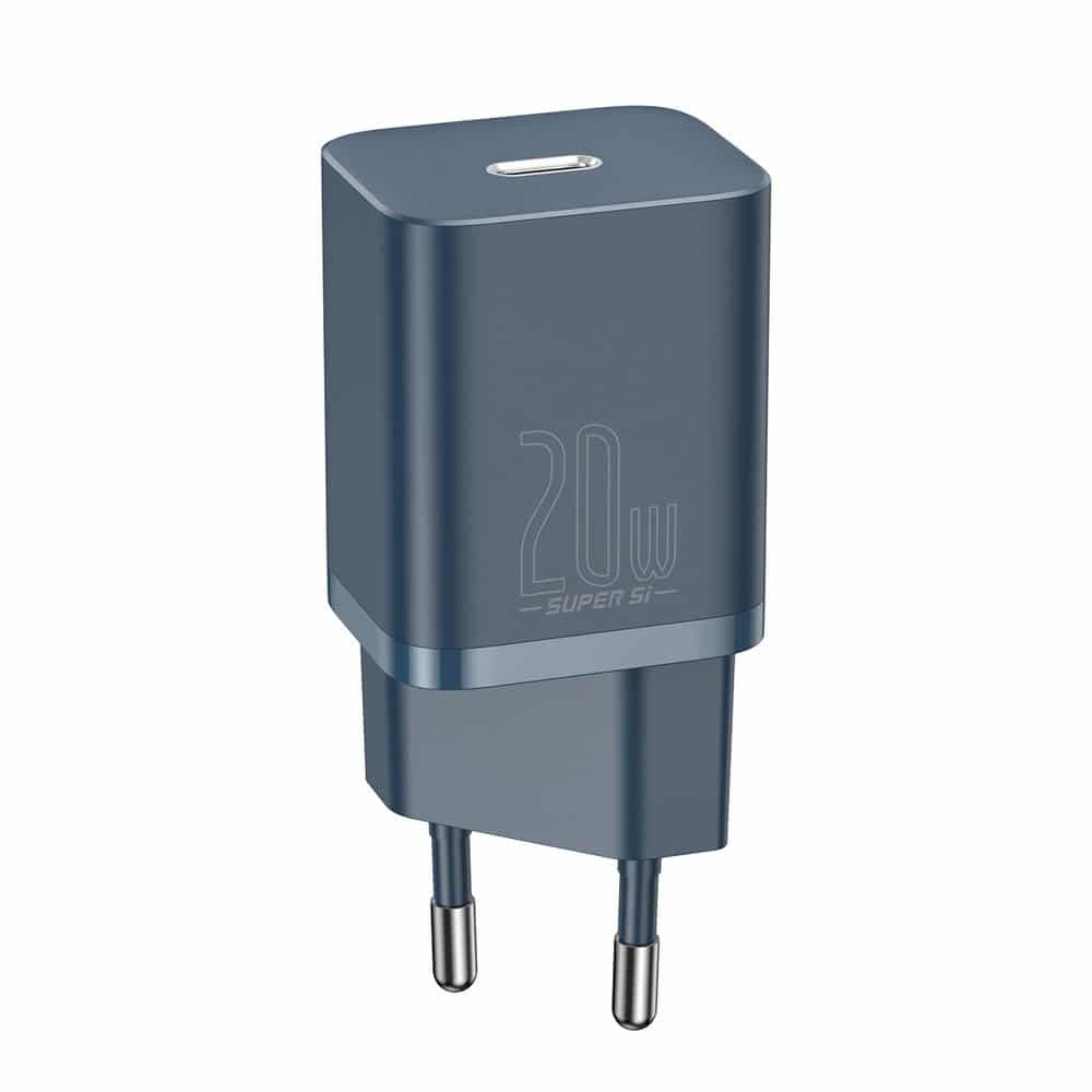 Baseus Super Si 1C fast charger USB Type C 20W Power Delivery + USB Type C - Lightning cable 1m blue (TZCCSUP-B03) - Image 2