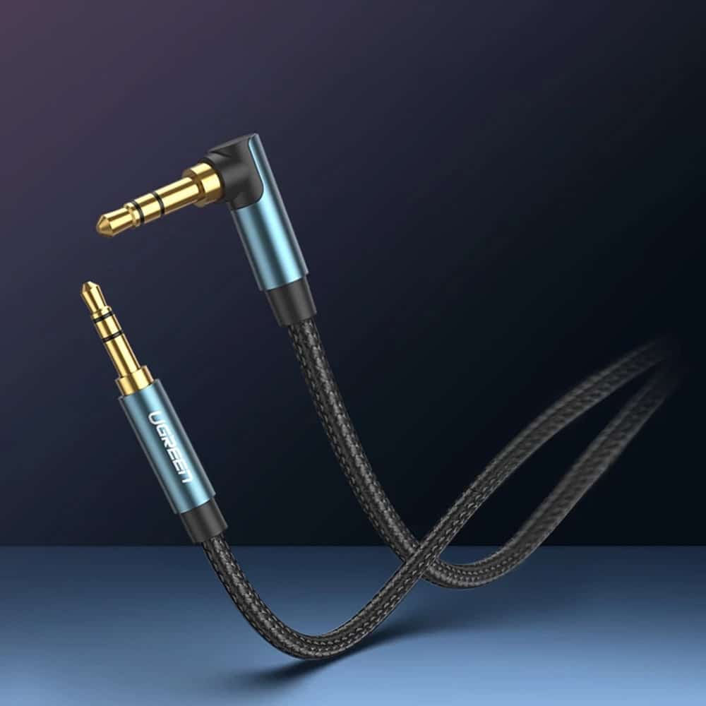 Ugreen angled AUX cable 2 x mini jack 3.5 mm 1m Μπλέ (AV112) - Image 17