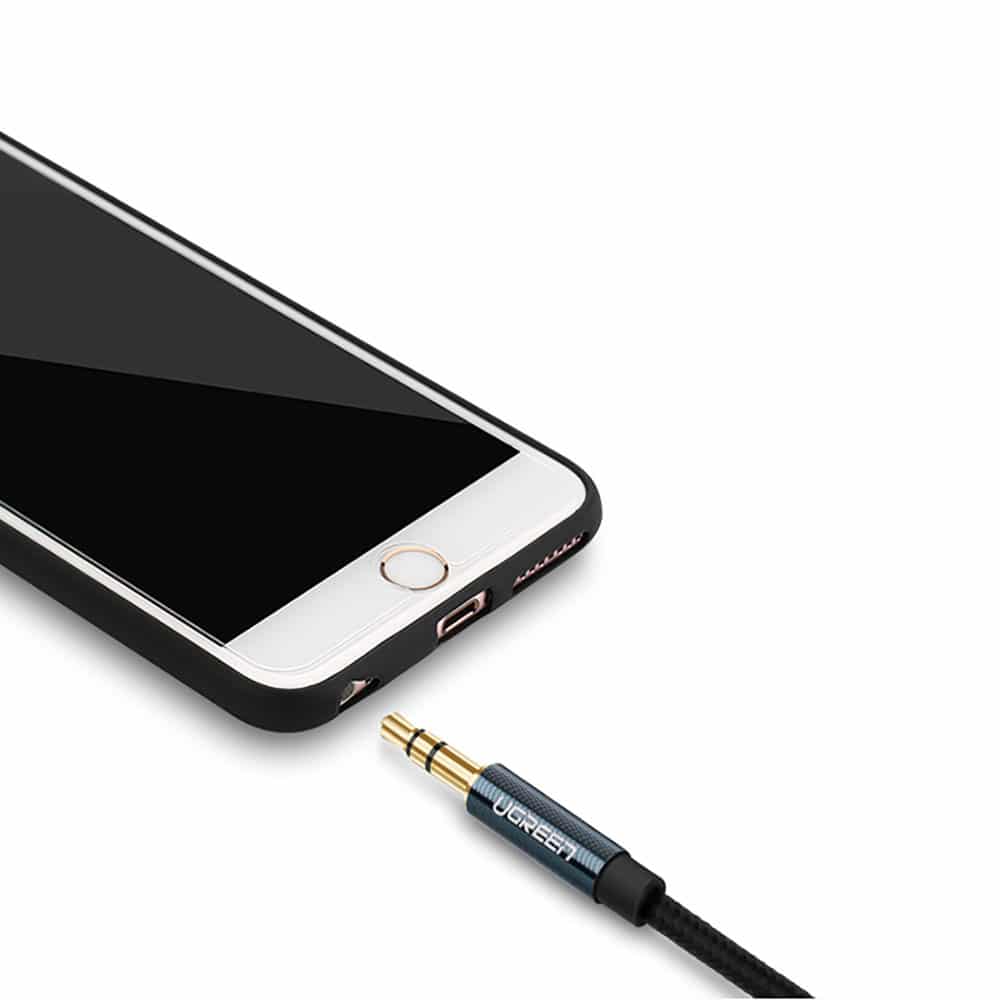Ugreen angled AUX cable 2 x mini jack 3.5 mm 1m Μπλέ (AV112) - Image 14